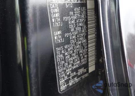 2012 Nissan Juke Sv z USA, uszkodzony, nr VIN JN8AF5MV8CT124501